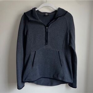 Lululemon Fleece & Thank you pullover heathered black
